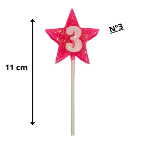 VELA ESTRELA ROSA N°03