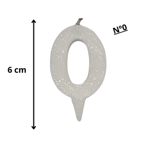VELA MINI BRILHO BRANCA N°00