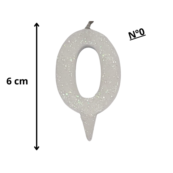 VELA MINI BRILHO BRANCA N°00