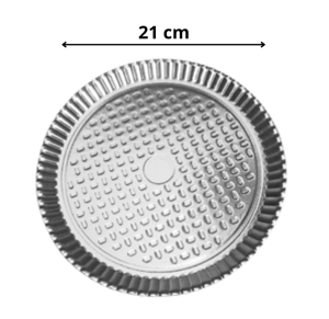 PRATO LAMINADO P-2 -  21CM - C/5 UNID