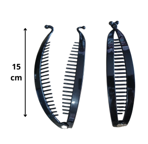 PRESILHA BANANA PRETA C/12 PÇS - LP1864