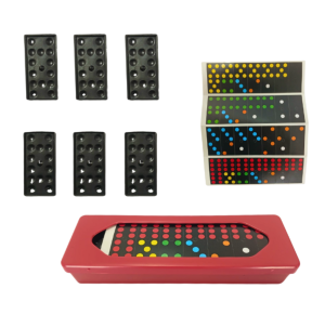 DOMINO PLASTICO COLORIDO - REF 600