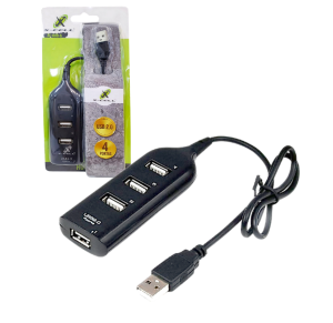 HUB USB 2.0 C/ 4 PORTAS / PRETO - XC-HUB-6