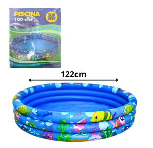 PISCINA INFLAVEL C/3 ANEIS 180L - ELP01011