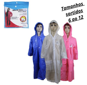 CAPA DE CHUVA INFANTIL 6/8/10/12 - IN195A