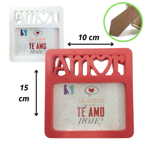 PORTA RETRATO PL 10X15CM AMOR - 898075