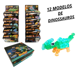 BLOCOS DE MONTAR DINOSSAUROS - ASH-15.5858