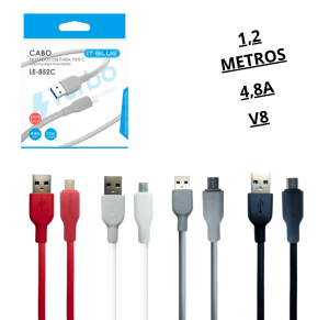 CABO V8 4.8A COM 1,2M - LE-852V