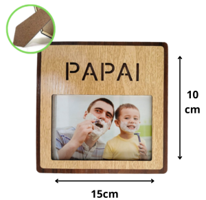 PORTA RETRATO 10X15 MADEIRA PAI - B132