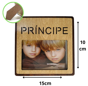 PORTA RETRATO 10X15 MADEIRA PRINCIPE - B132