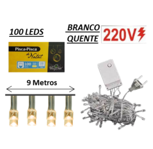 NT - PISCA 100 LEDS BR QUENTE - NTL2100Q220V