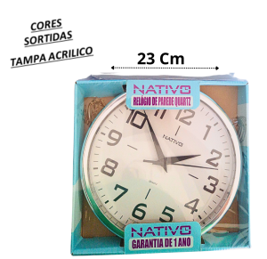 RELOGIO DE PAREDE RD PRATA BRANCO - 80403-5