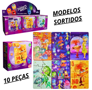 QUEBRA CABEÇA MADEIRA DIVERTIDAMENTE C/10 PÇS - 811081