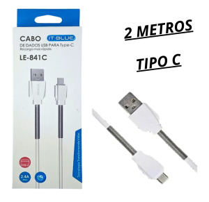 CABO TIPO C - 3.1A - C/2M - LE-841C-2