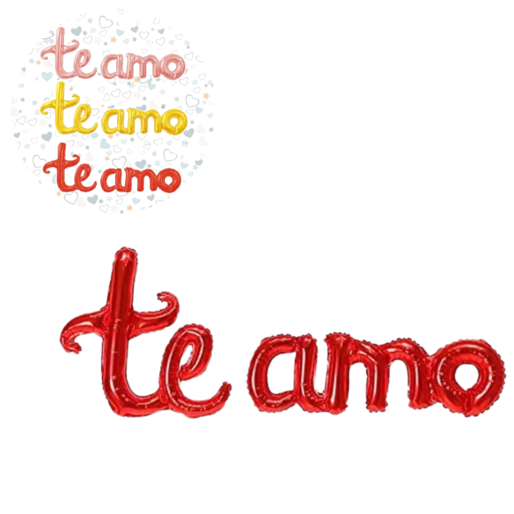 BALÃO "TE AMO" CORES SORTIDAS - Q20460