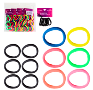 ELASTICO P/CABELO COLOR C/12 CART C/6 PÇS - BS1073-XC513
