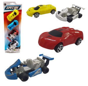 KIT CARROS A FRICÇÃO C/4 PÇS 38X12,5CM - BA-19723