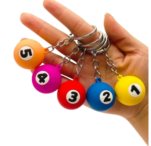 CHAVEIRO BOLA DE SINUCA C/12 PÇS - AX19979-A