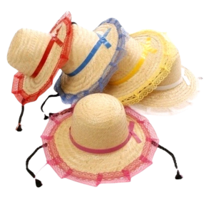 CHAPEU JUNINO RENDA E TRANÇA INFANTIL - REF 48