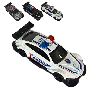 CARRO DE METAL A FRICÇÃO POLICIA - TK-AB6929