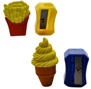 KIT C/1 APONTADOR E 1 BORRACHA C/12 PÇS - HE40702