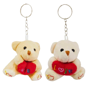 CHAVEIRO DE PELUCIA URSO C/CORAÇÃO - HW40815