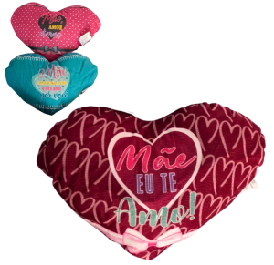 ALMOFADA CORAÇÃO DE MÃE 26CM - HU79927