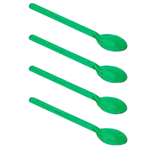 COLHER P/ DOCE VERDE ESCURO C/15UNID