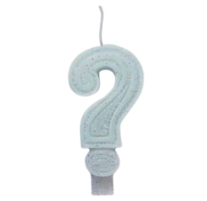 VELA INTERROGAÇÃO GD BRANCA