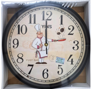 RELOGIO DE PAREDE CHEF 28,5CM - CT4132