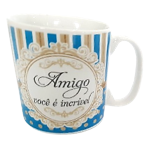 CANECA 300ML C/CAIXA - FÉ/FAMILÍA/GRAT...