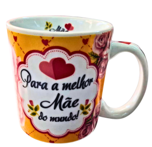 CANECA DE PORCELANA 300ML - MÃE - UT11-20