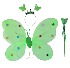 ASA BORBOLETA C/LUZ + TIARA E VARINHA - TK-AB4970