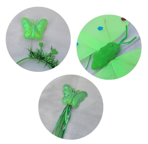 ASA BORBOLETA C/LUZ + TIARA E VARINHA - TK-AB4970