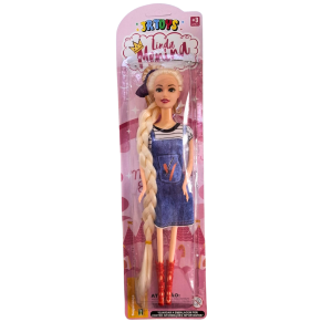 BONECA C/TRANÇA LINDA MENINA - JR0780T
