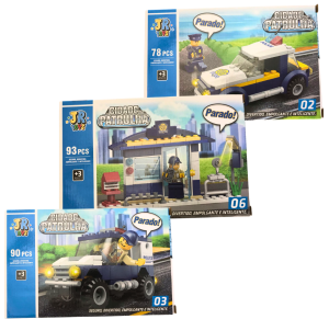 BLOCO DE MONTAR POLICIA C/92 PÇS - JR0438T
