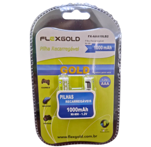 PILHA RECARREGAVEL 1000 MAH C/2 - FX-AAA10LB2