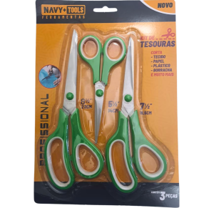 KIT TESOURAS C/3 PCS - 2001