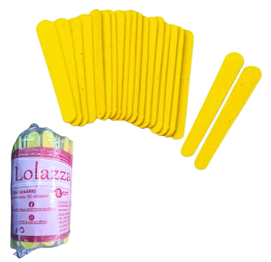 LIXA P/UNHAS 8CM CANARIO C/100 UNID