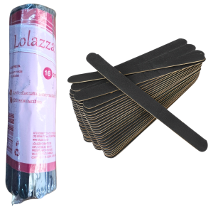 LIXA P/UNHAS 16CM PRETA C/100 UNID