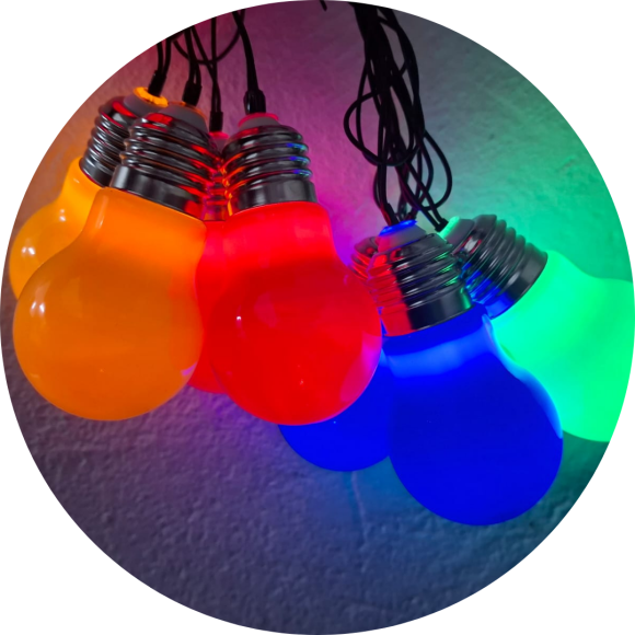 NT - PISCA LED LAMPADAS COLORIDAS C/2,5M - NTL410C127V