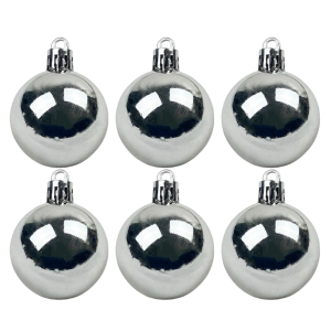 NT - BOLA LISA PRATA 7CM C/2 PÇS - NTB1005P