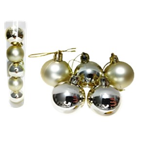 NT - BOLA LISA CHAMPAGNE 4CM C/5 PÇS - NTB60103