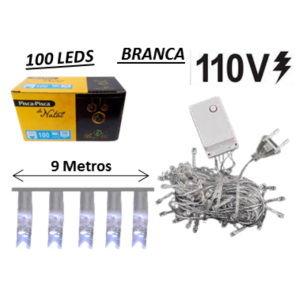 PISCA 100 LEDS BRANCO 127V - NTL2100B