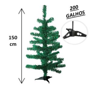 NT - ARVORE DE NATAL 150CM VD 200G - NTY10150