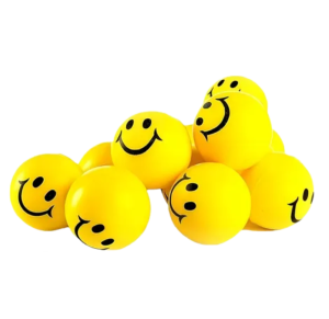 BOLINHA ANTI-STRESS SMILE C/12 PÇS - NS-1566