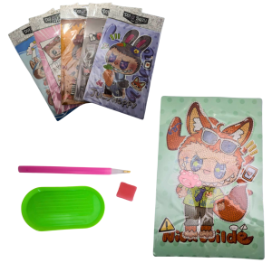 CARTELA C/CANETA DE PINTURA C/PONTOS 30X20CM - MJ-2479-20G