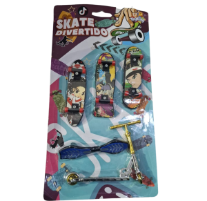 SKATE DE DEDO C/4 PÇS + PATINETE - TK-AB6221