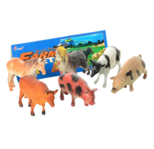 ANIMAIS DA FAZENDA EMBORRACHADO C/12 PÇS - TK-1500