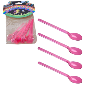 COLHER P/ DOCE ROSA C/15UNID